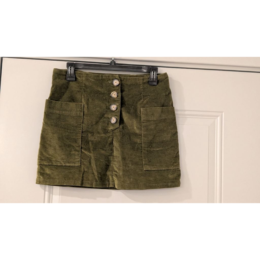Women's BDG Urban Outfitters Mini Skirt Petite Small Olive Green